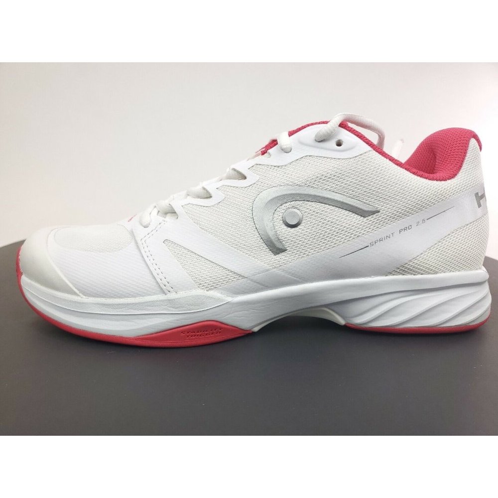 Women's Head Sprint Pro 2.5 White Pink Tennis Shoe Size 11